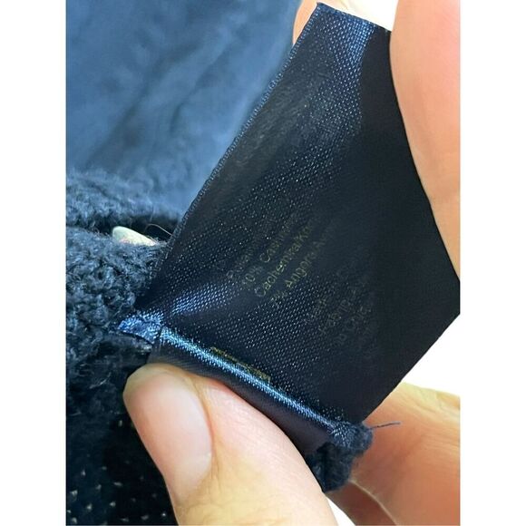 Brooks Brothers Knit Blue Cashmere Blend Button Front Cardigan Sweater Size M - Picture 6 of 9